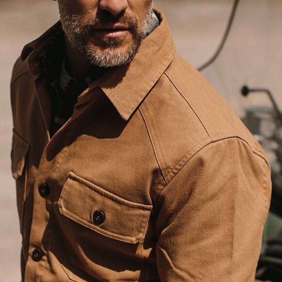 Taylor Stitch Lined Shop Shirt / Shirt Jac Tobacco / 44 XL - Picture 12 of 13